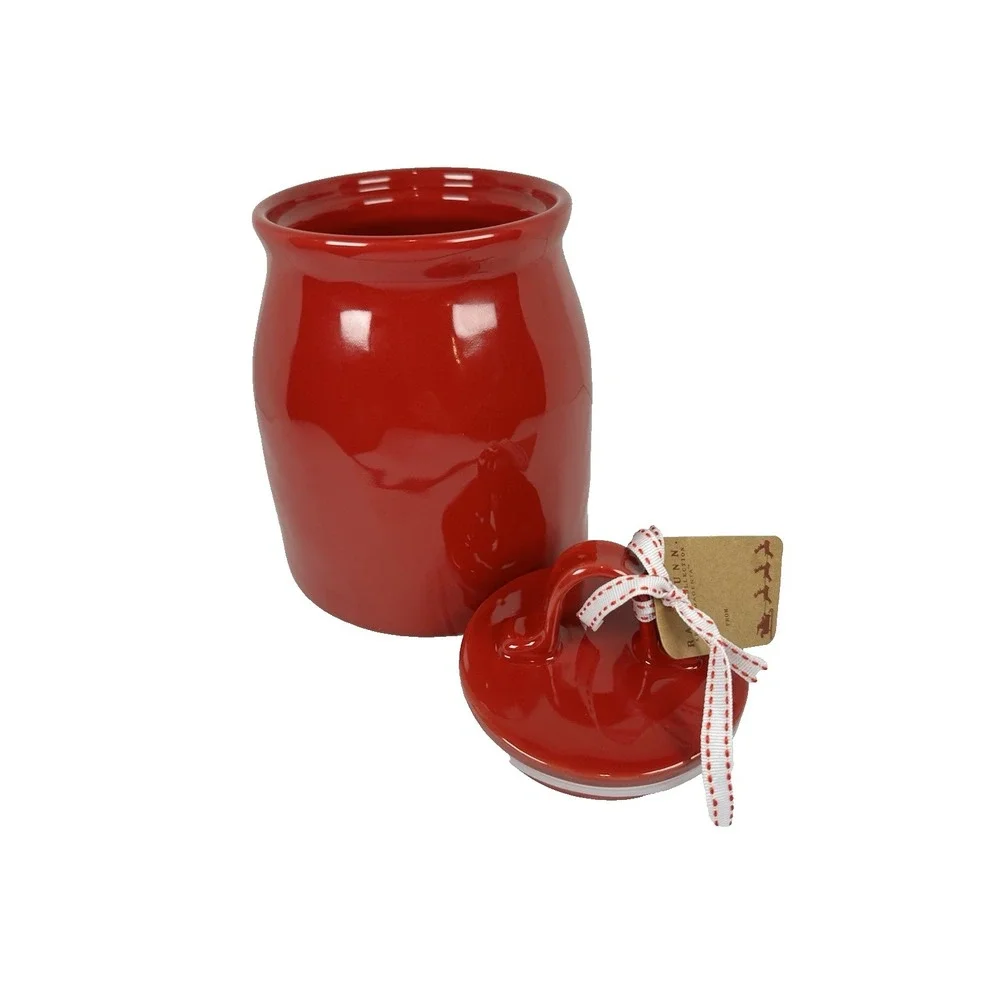 Rae Dunn Cookies for Santa Red Canister Jar with Lid Magenta Artisan Collection